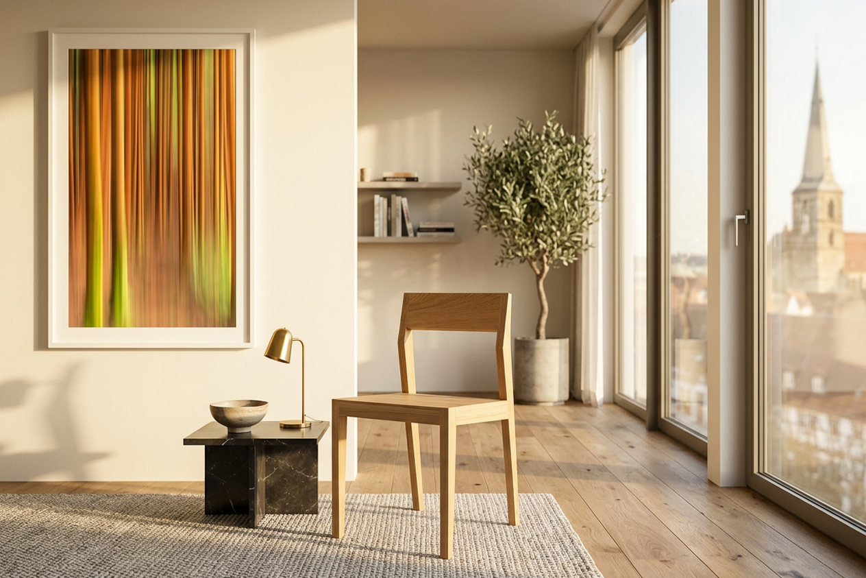Minimalistischer Eichenstuhl Bjørn (781M) – Massivholz, zeitloses Design, ergonomisch & bequem